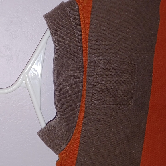 Old navy orange and brown polo XL - Picture 4 of 5